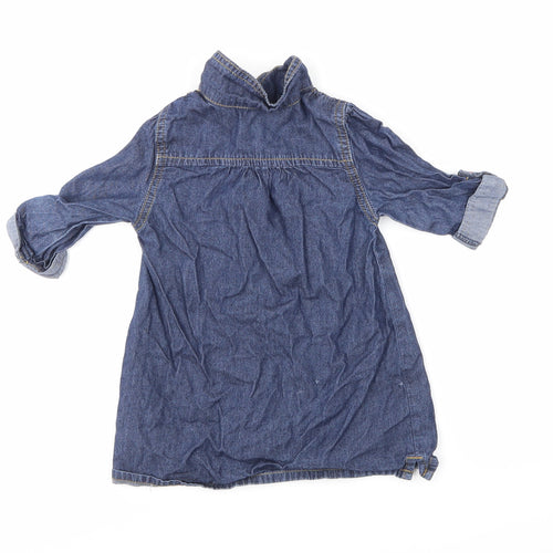 Mothercare  Blue   T-Shirt Dress  Size 9-12 Months