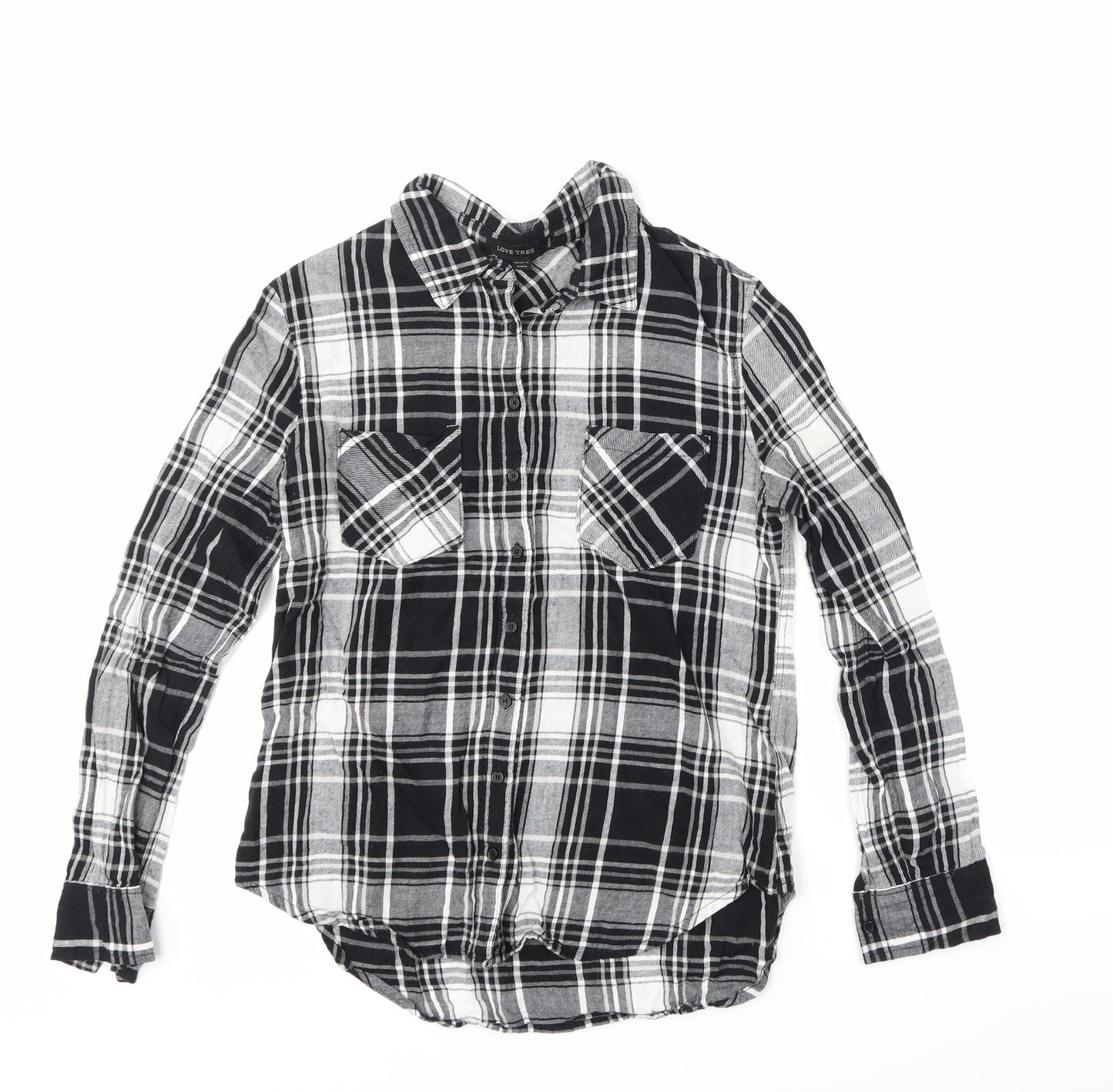 Love Tree Mens Grey Argyle/Diamond   Button-Up Size S
