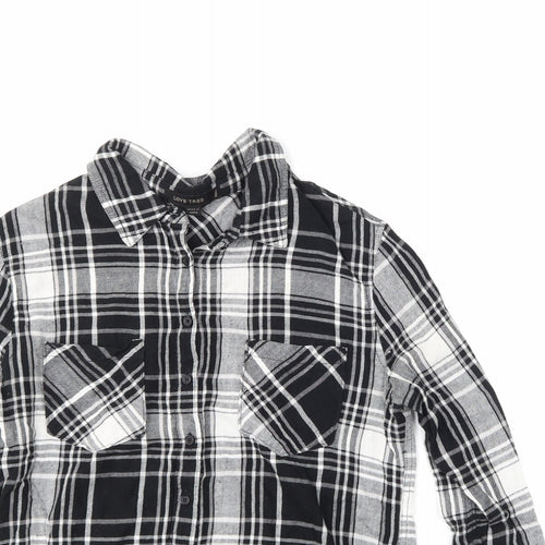 Love Tree Mens Grey Argyle/Diamond   Button-Up Size S