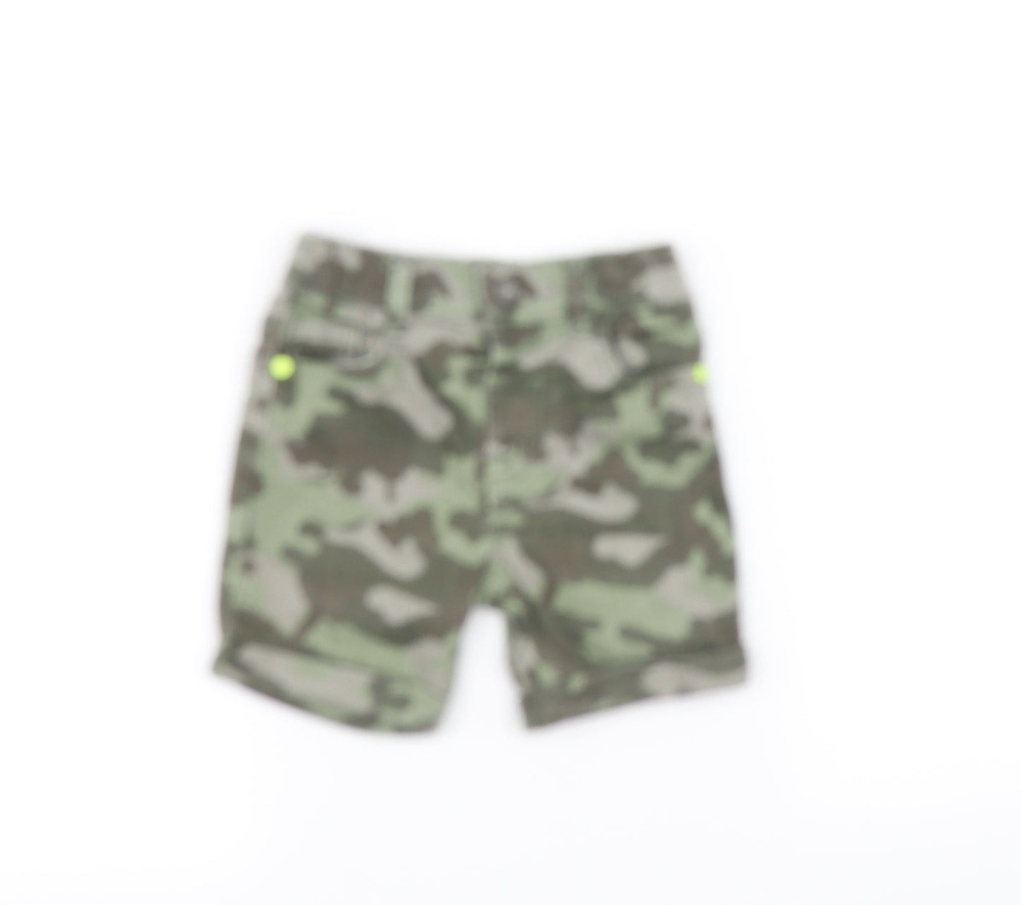 F&F Boys Green Camouflage  Chino Shorts Size 2-3 Years
