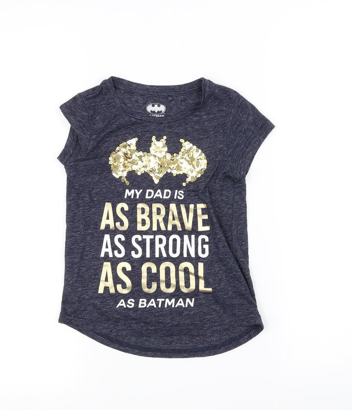 NEXT Boys Blue Basic T-Shirt Size 5 Years - BATMAN