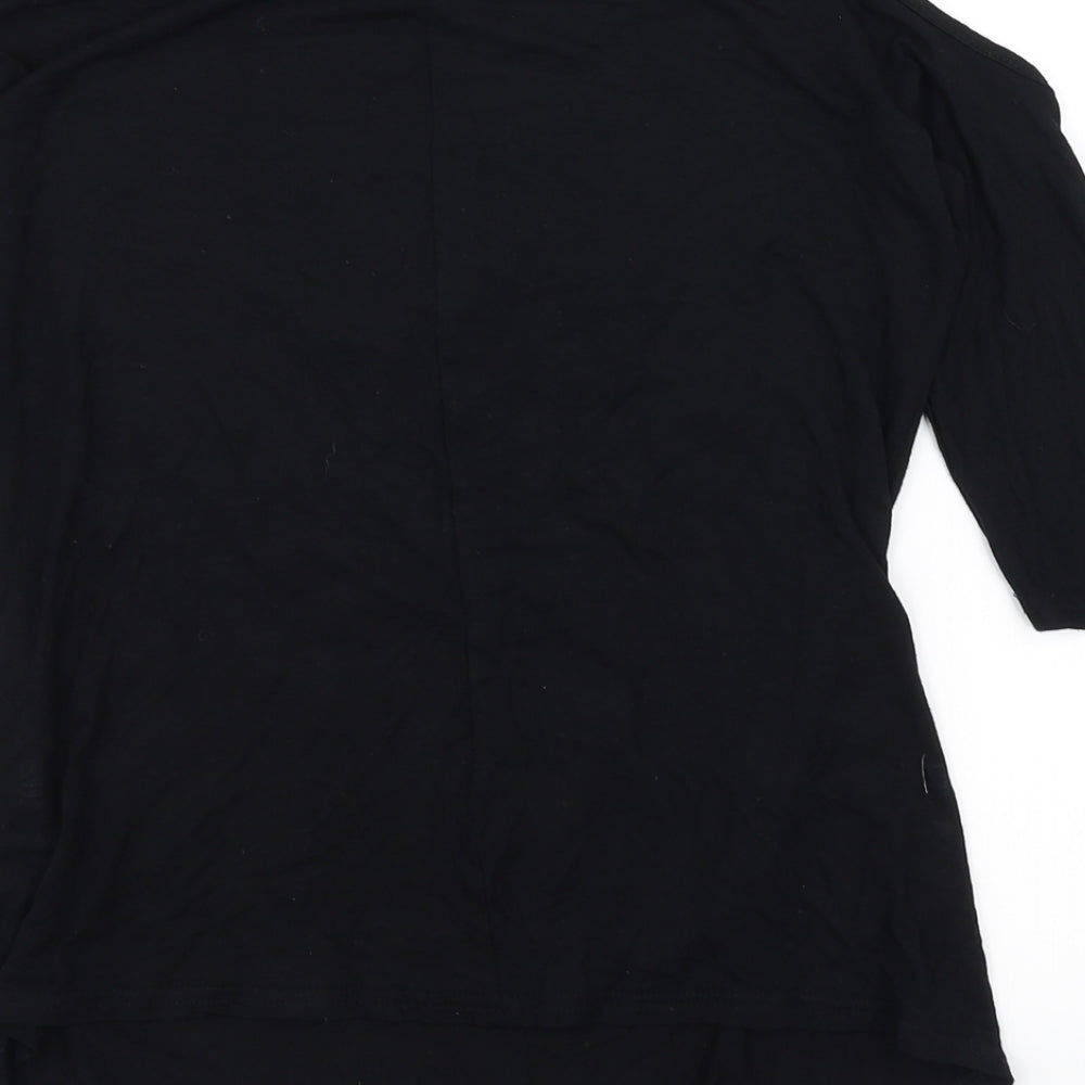 BHS Girls Black   Basic T-Shirt Size 12 Years