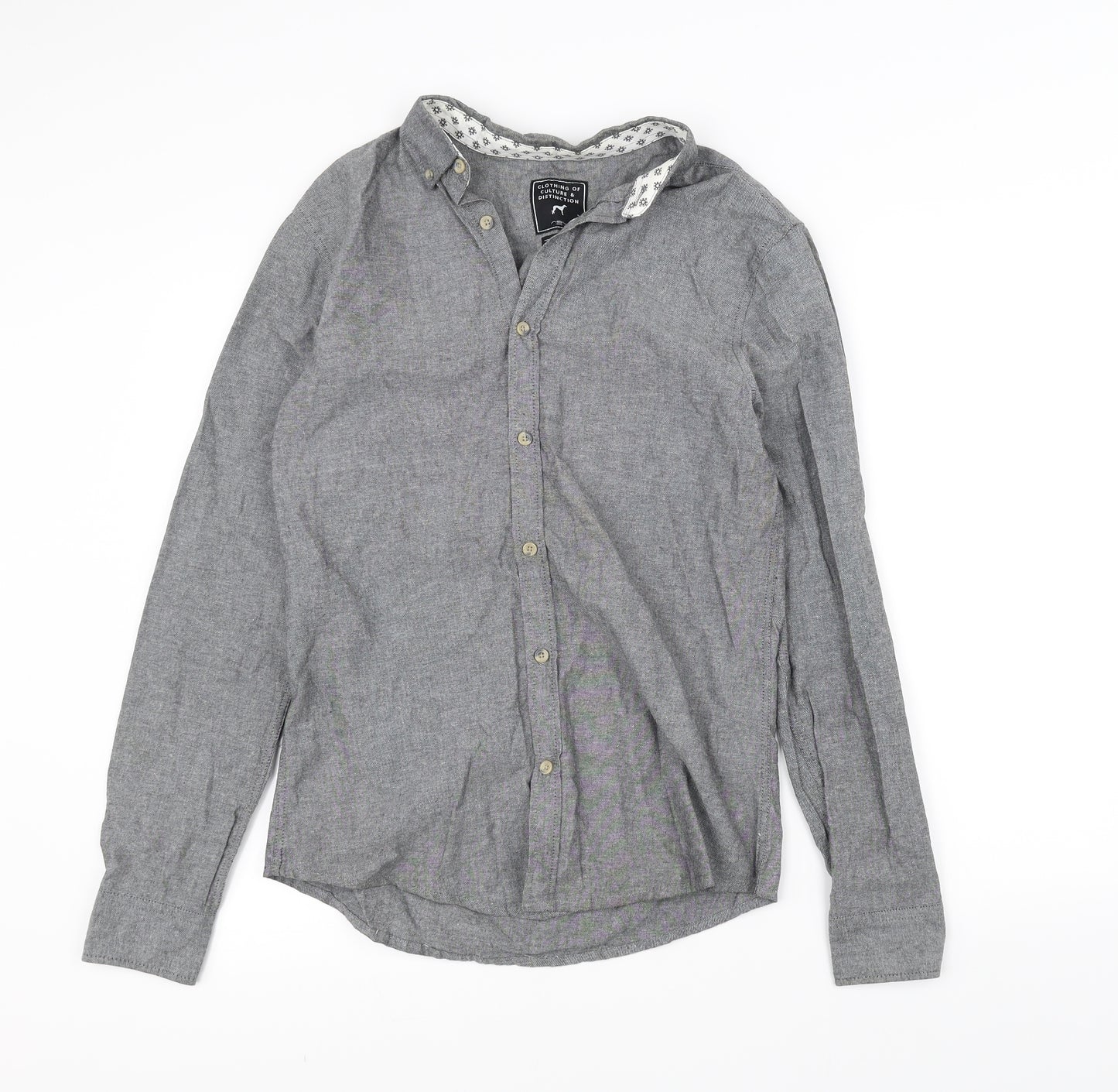 New Look Mens Grey    Dress Shirt Size S