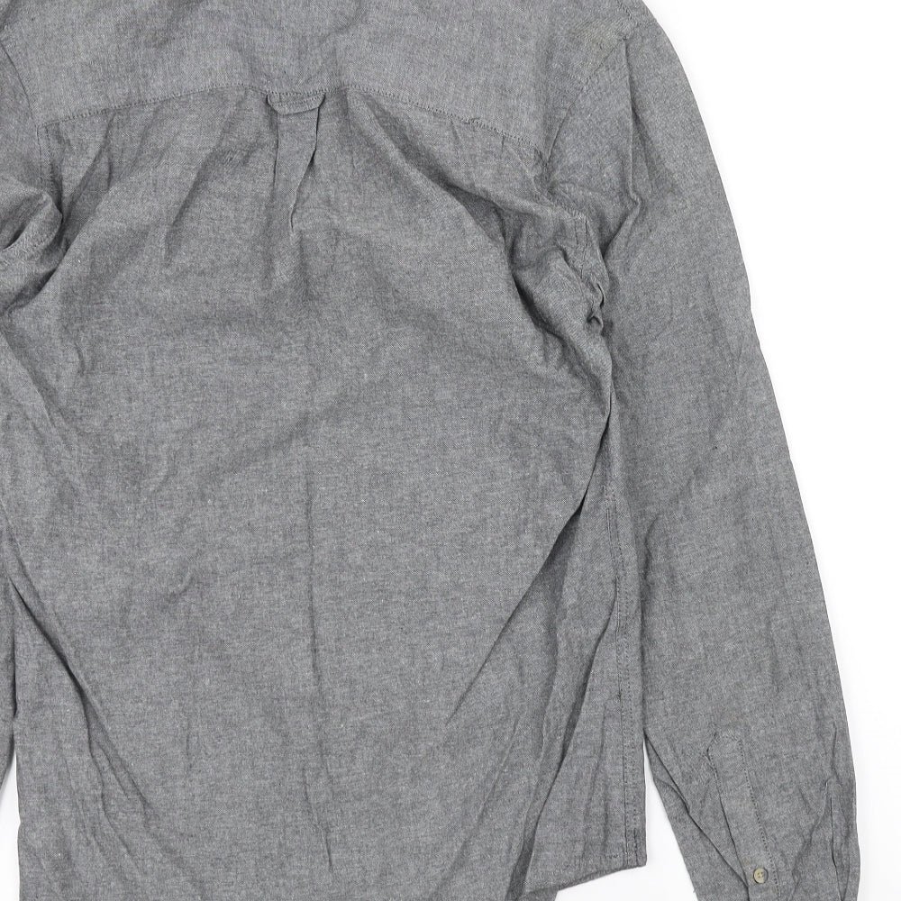 New Look Mens Grey    Dress Shirt Size S