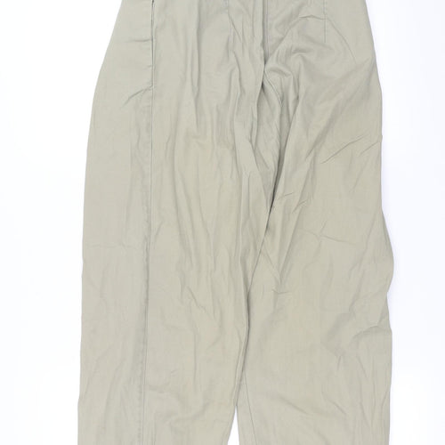 H&M Womens Beige   Cargo Trousers Size 8 L25 in