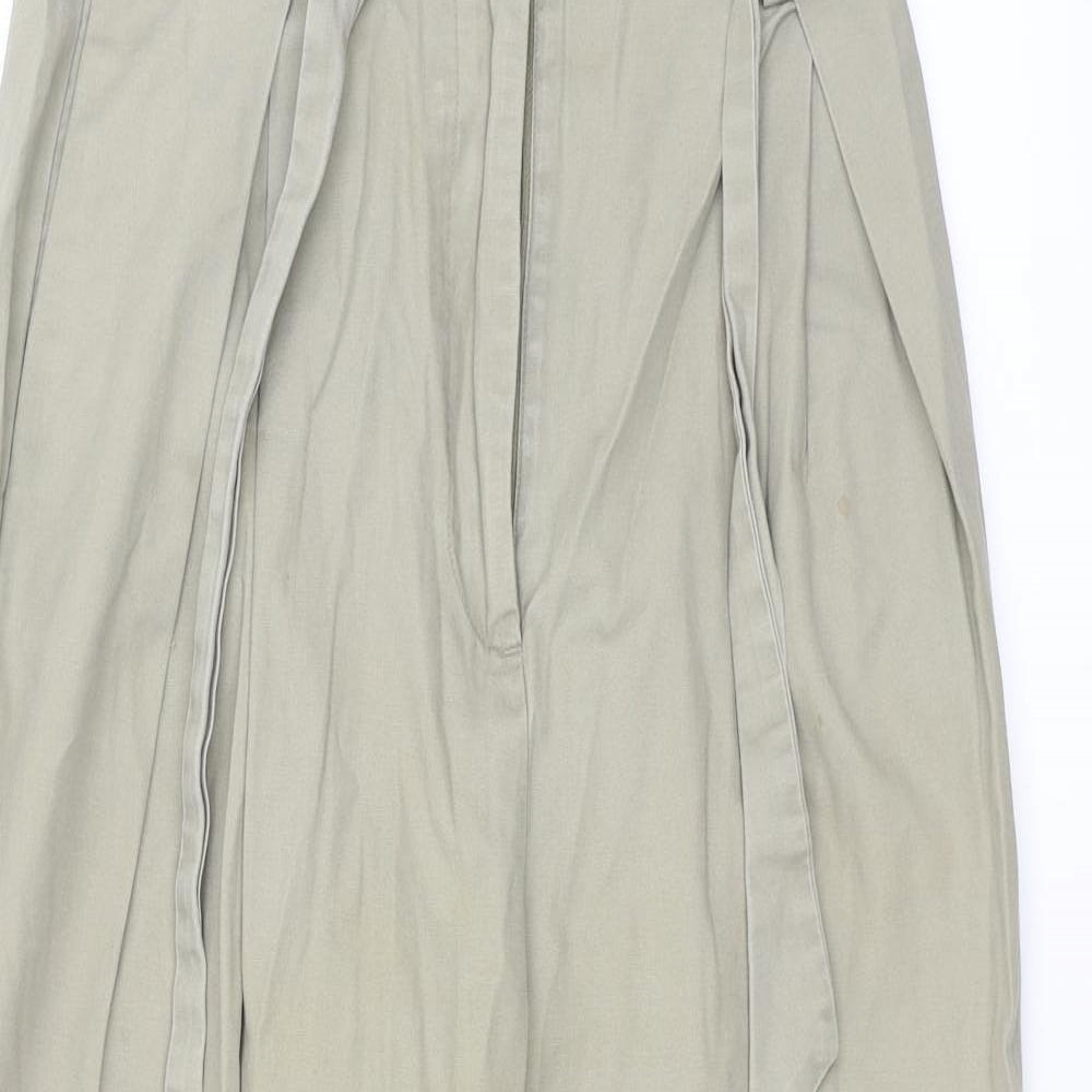 H&M Womens Beige   Cargo Trousers Size 8 L25 in
