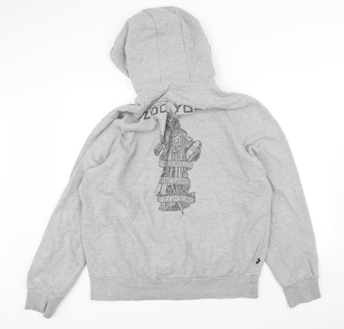 Zoo York Mens Grey   Full Zip Hoodie Size L