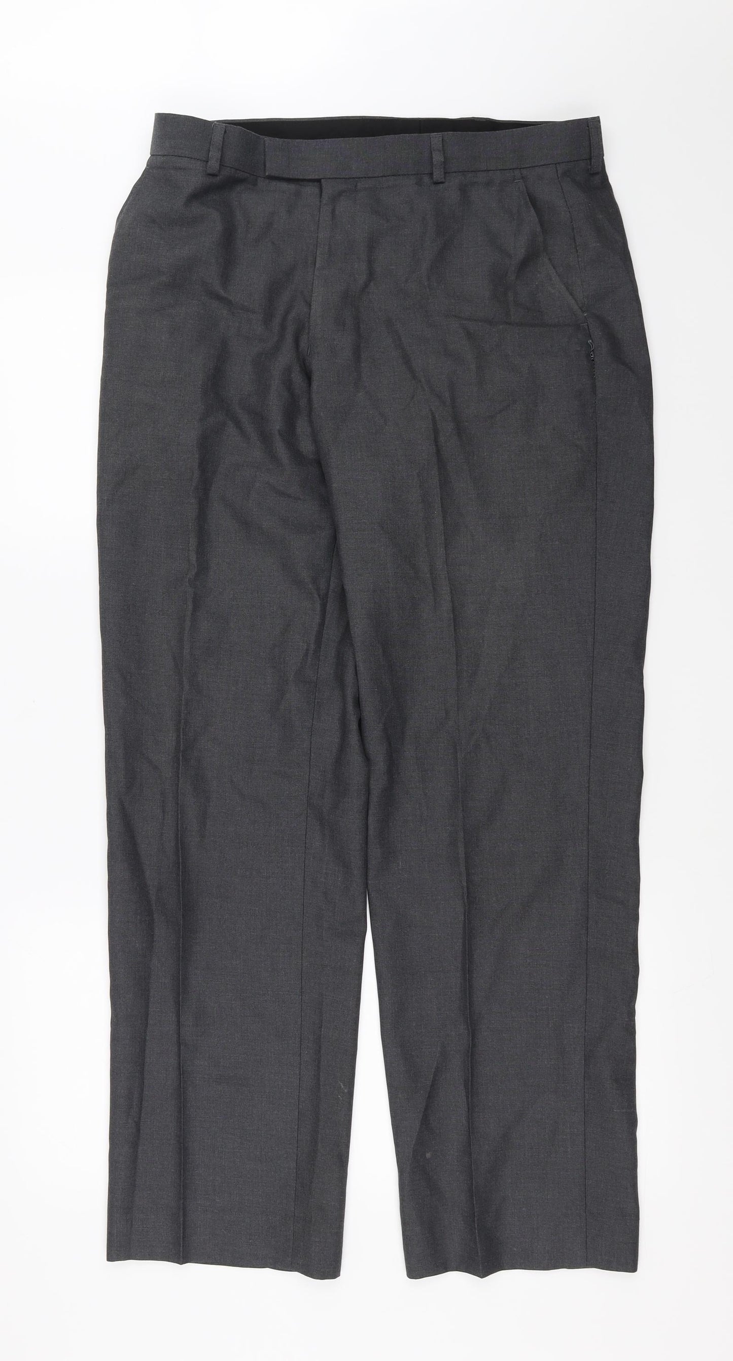 Marks and Spencer Mens Grey   Trousers  Size 34 L29 in