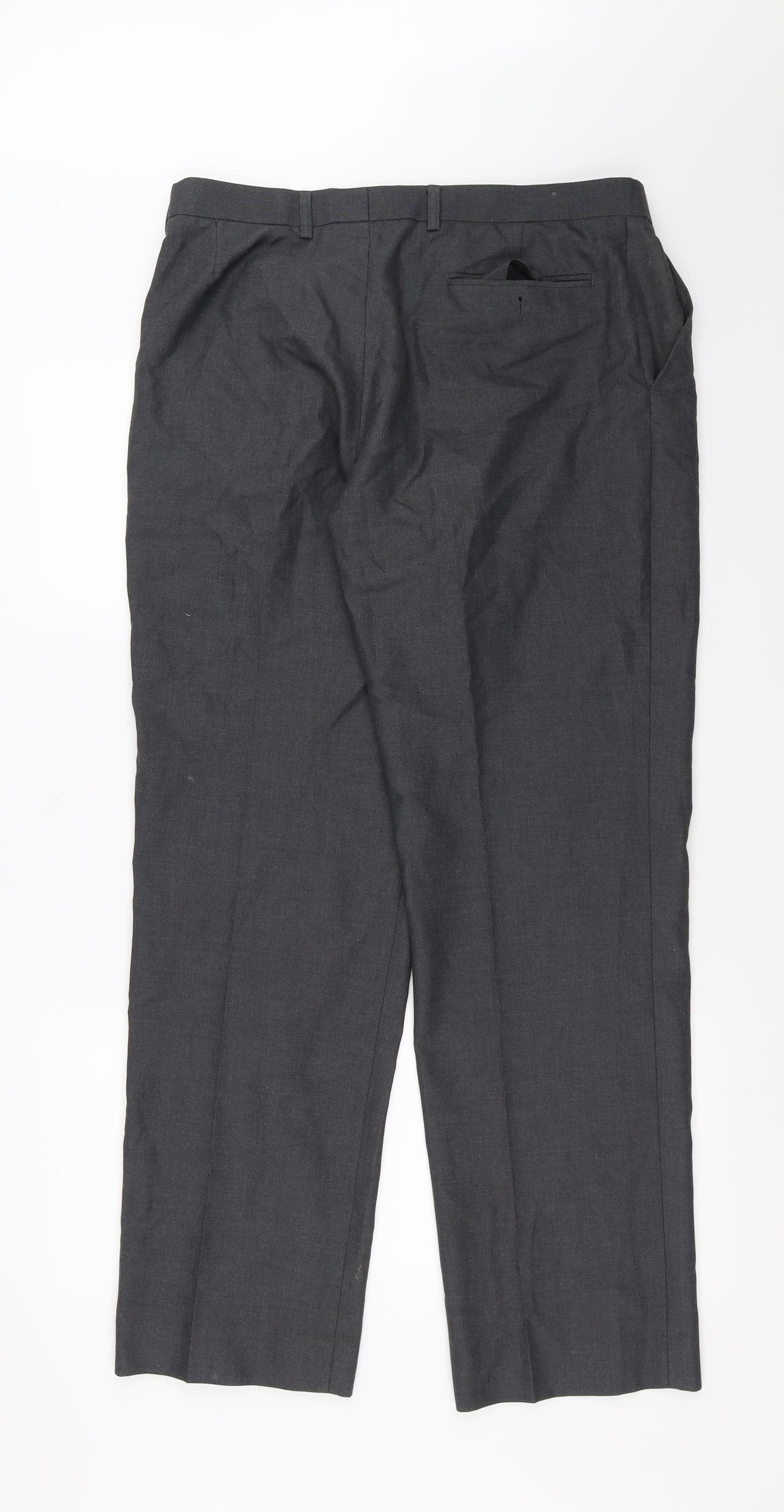 Marks and Spencer Mens Grey   Trousers  Size 34 L29 in