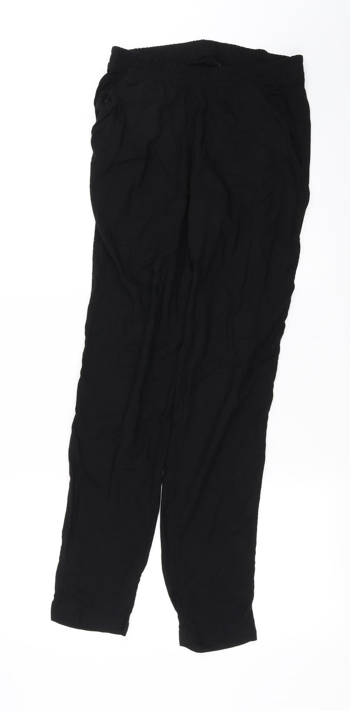 H&M Womens Black Sweatpants Trousers Size 6 L28 in