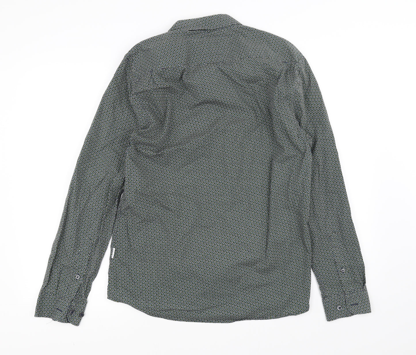 Peter Werth Mens Green    Dress Shirt Size M