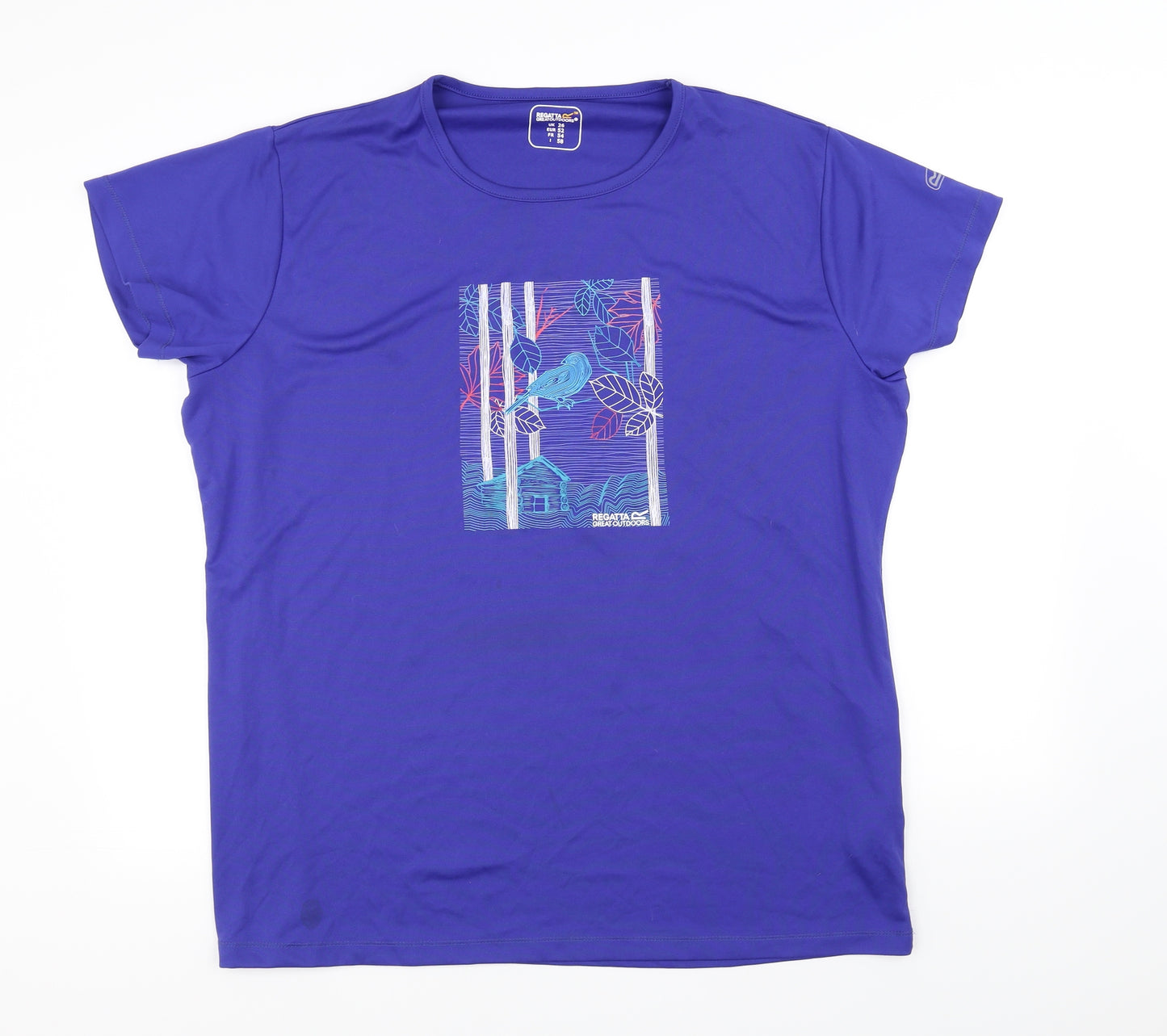 Regatta Womens Blue   Basic T-Shirt Size 26