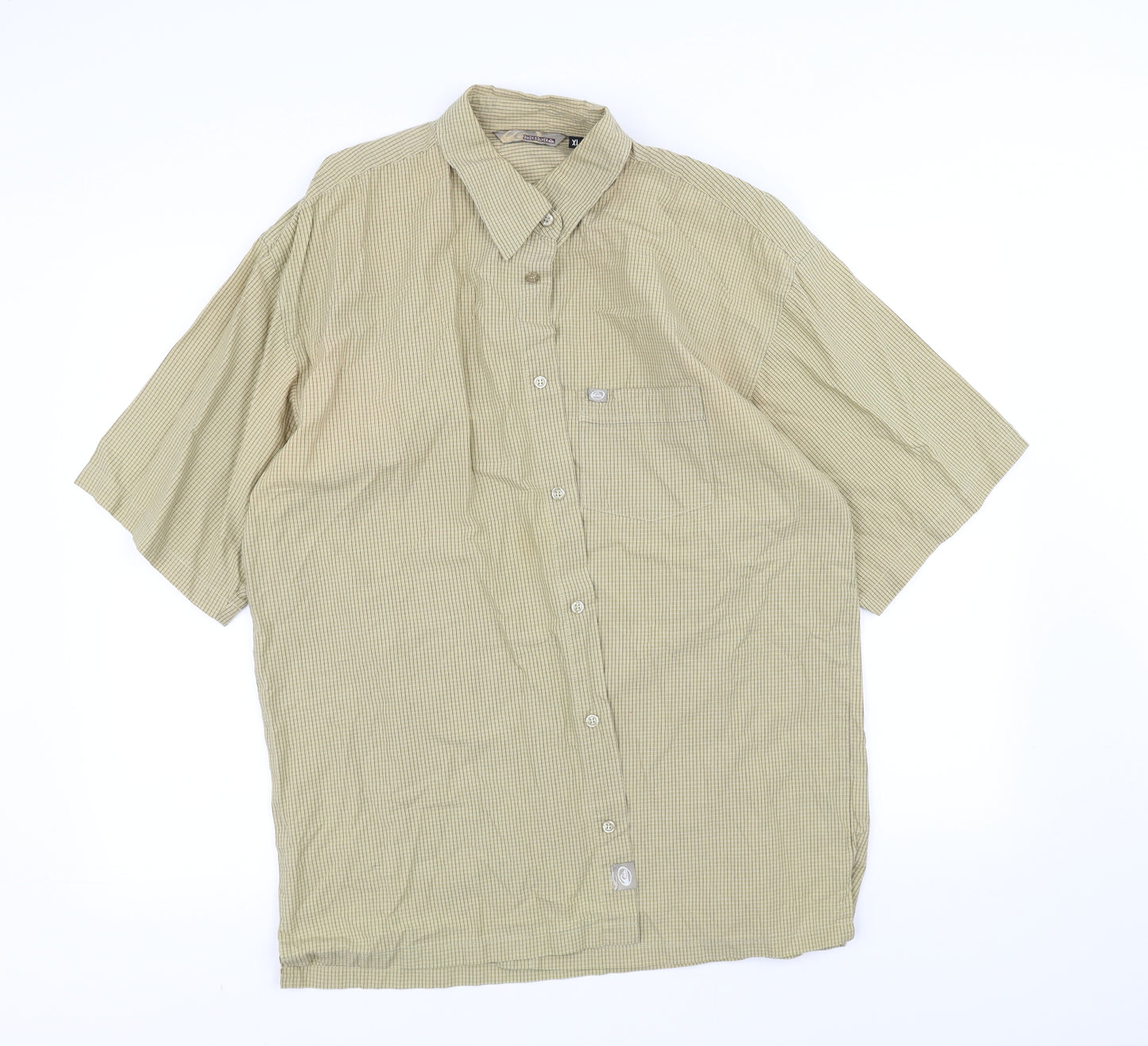 Quick Silver Mens Beige    Dress Shirt Size XL