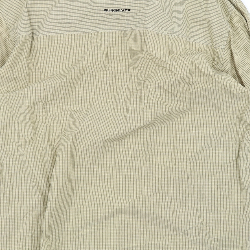 Quick Silver Mens Beige    Dress Shirt Size XL