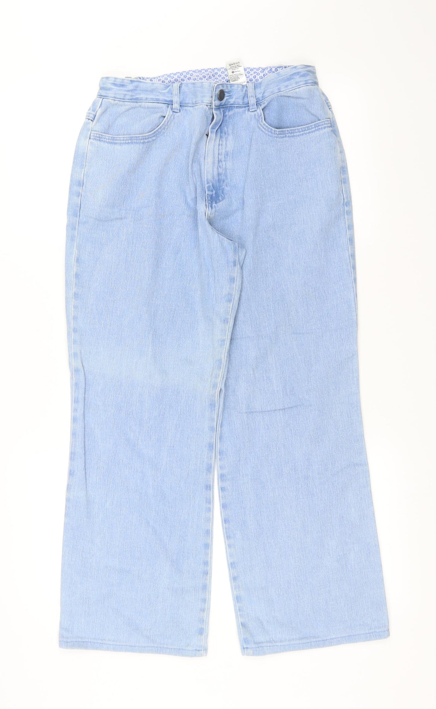 Marks and Spencer Womens Blue   Straight Jeans Size 10 L25 in