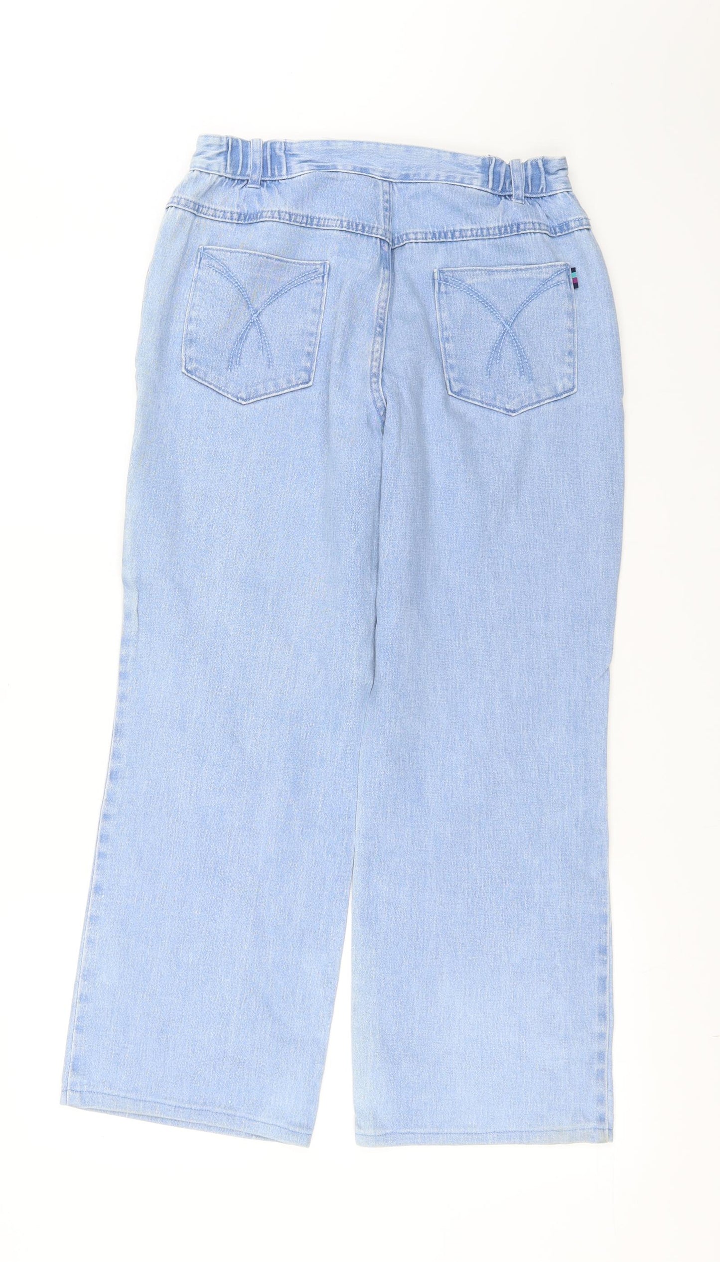 Marks and Spencer Womens Blue   Straight Jeans Size 10 L25 in