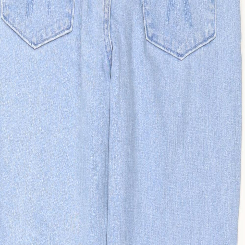 Marks and Spencer Womens Blue   Straight Jeans Size 10 L25 in