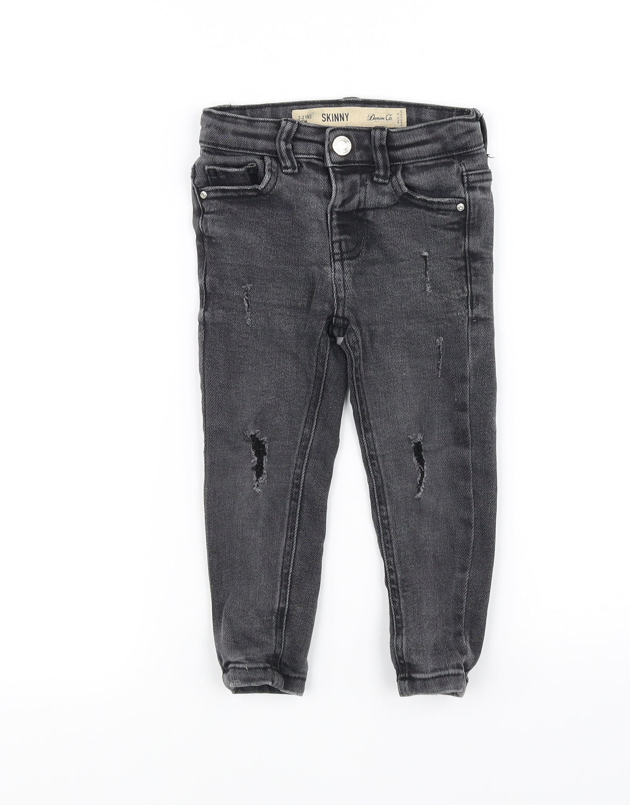 Bullhead Denim Co. Girls Black   Straight Jeans Size 2-3 Years