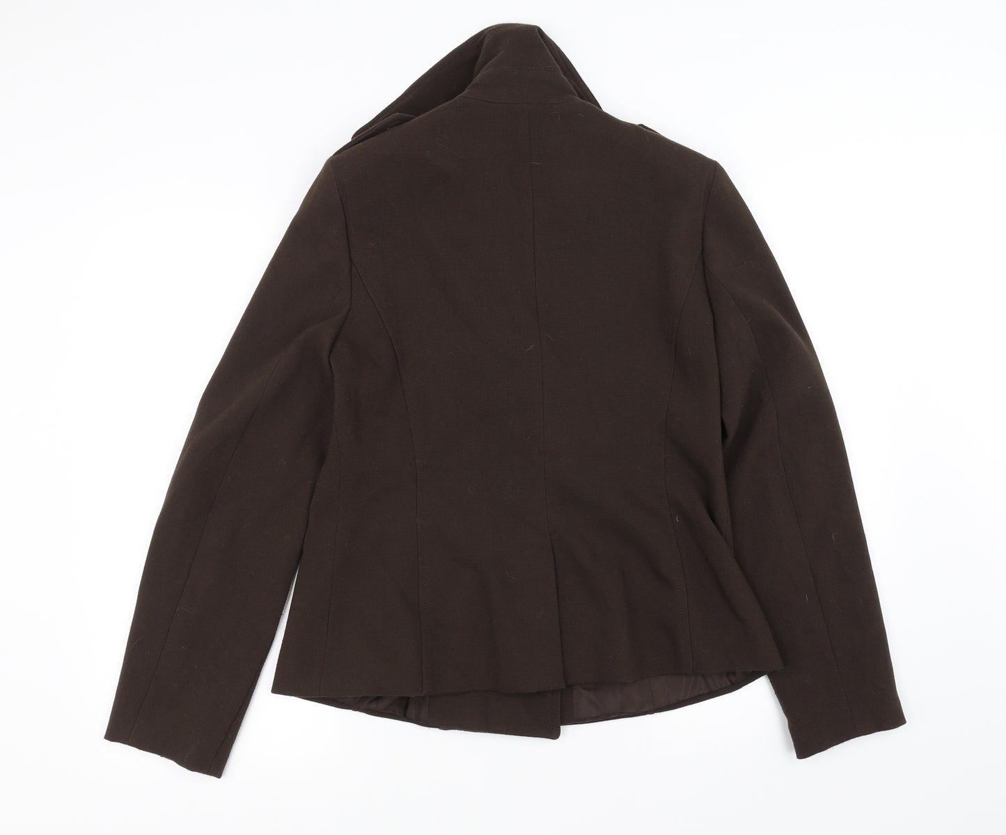 E-vie Womens Brown   Overcoat Coat Size 12