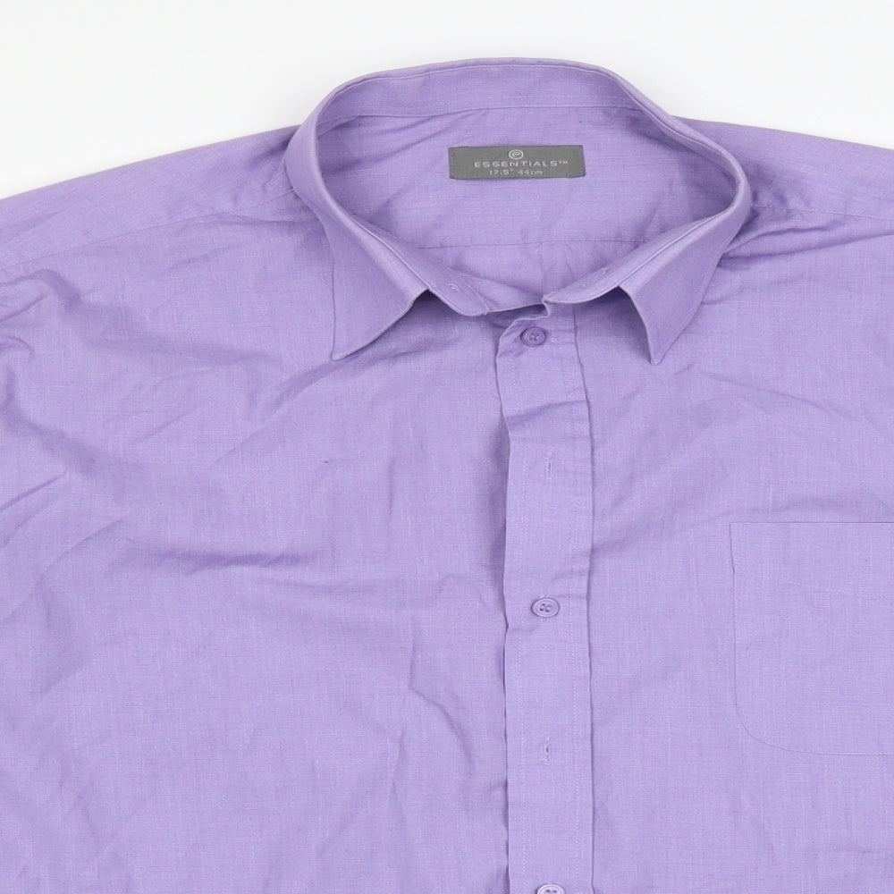 ESSENTAIL COLLECTION Mens Purple    Button-Up Size 44