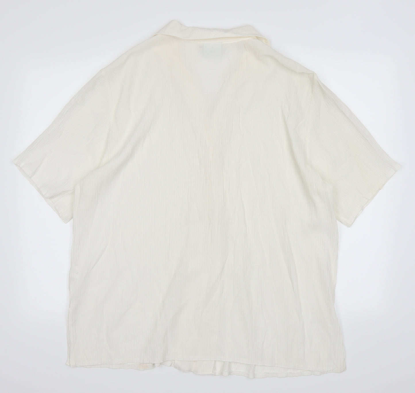 Classic Womens Ivory   Basic Button-Up Size 20