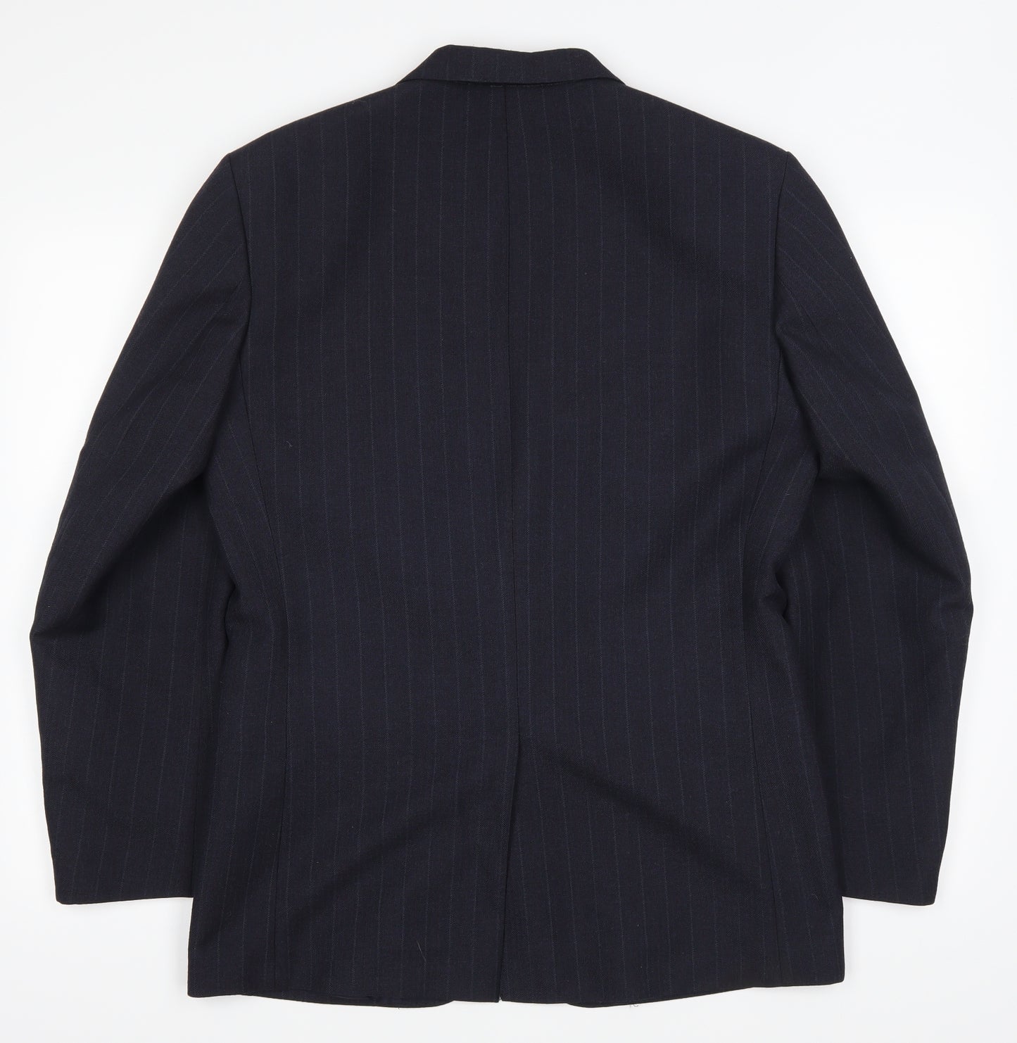 greenwoods Mens Blue Striped  Jacket Blazer Size 36