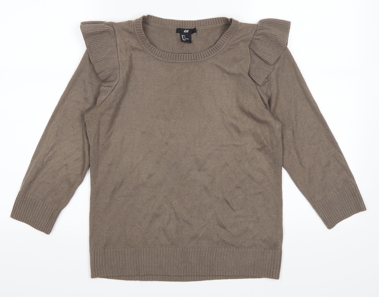 H&M Womens Brown   Pullover Jumper Size S