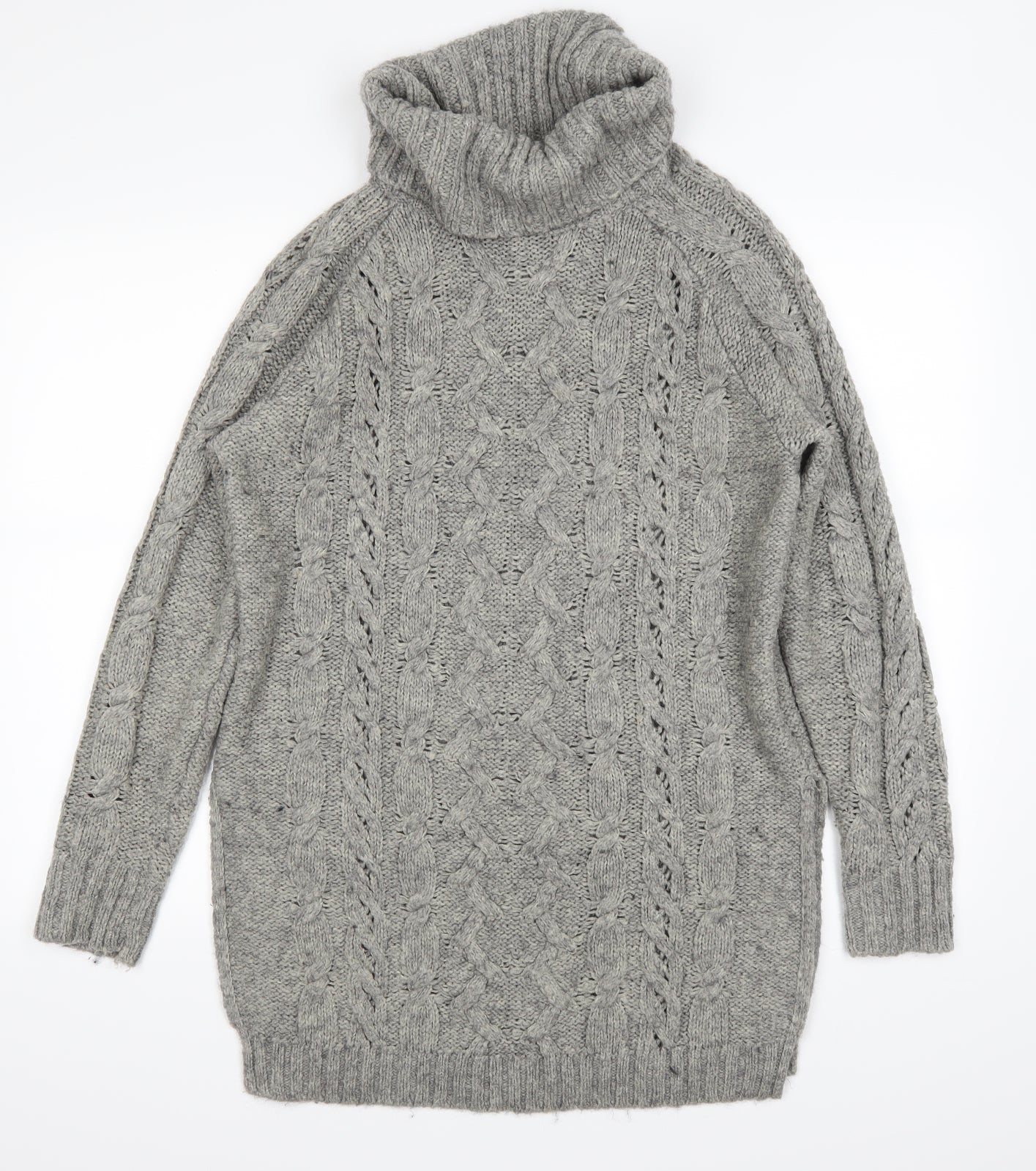 George Womens Grey   Pullover Jumper Size 12  - side slits