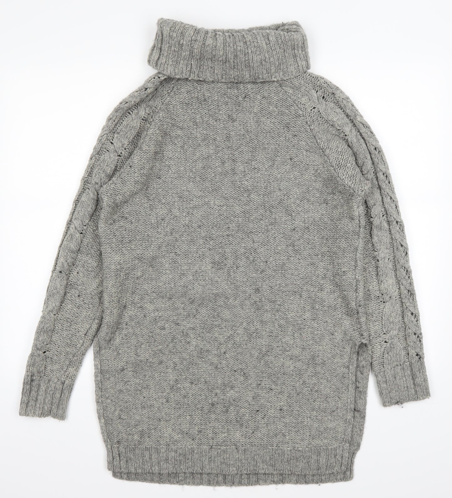 George Womens Grey   Pullover Jumper Size 12  - side slits
