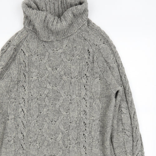 George Womens Grey   Pullover Jumper Size 12  - side slits