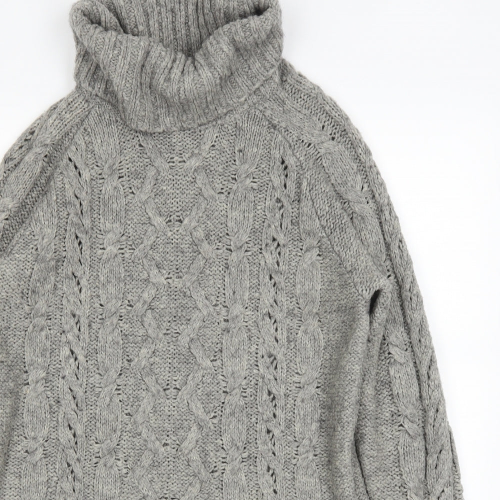 George Womens Grey   Pullover Jumper Size 12  - side slits