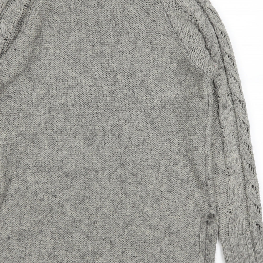 George Womens Grey   Pullover Jumper Size 12  - side slits