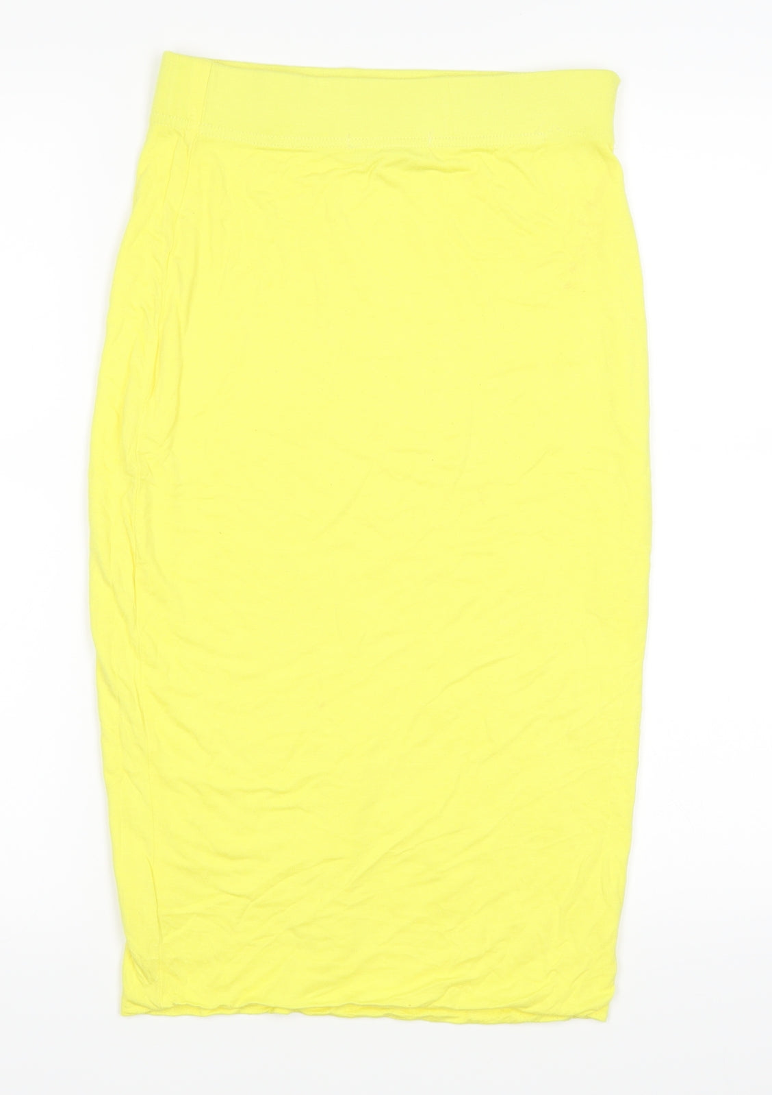 Boohoo Womens Yellow   A-Line Skirt Size 10