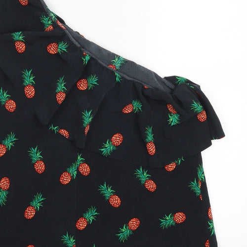 George Womens Black   Basic Blouse Size 14