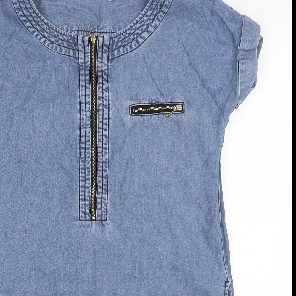 Uniqlo Womens Blue   Shirt Dress  Size XS