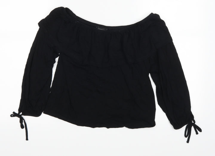 Atmosphere Womens Black   Basic Blouse Size 8