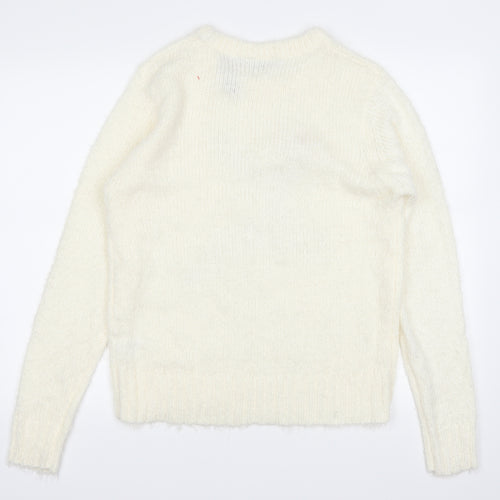 Brave Soul Womens Ivory   Pullover Jumper Size 18  - chrismtas