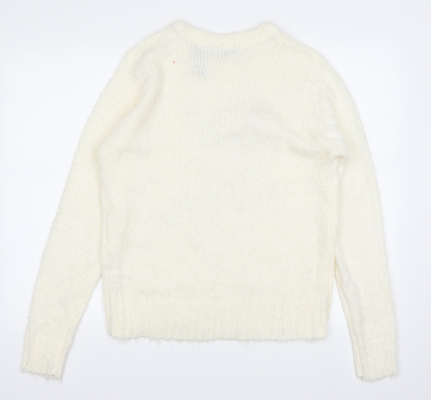 Brave Soul Womens Ivory   Pullover Jumper Size 18  - chrismtas