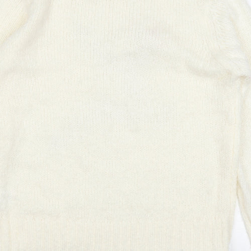 Brave Soul Womens Ivory   Pullover Jumper Size 18  - chrismtas