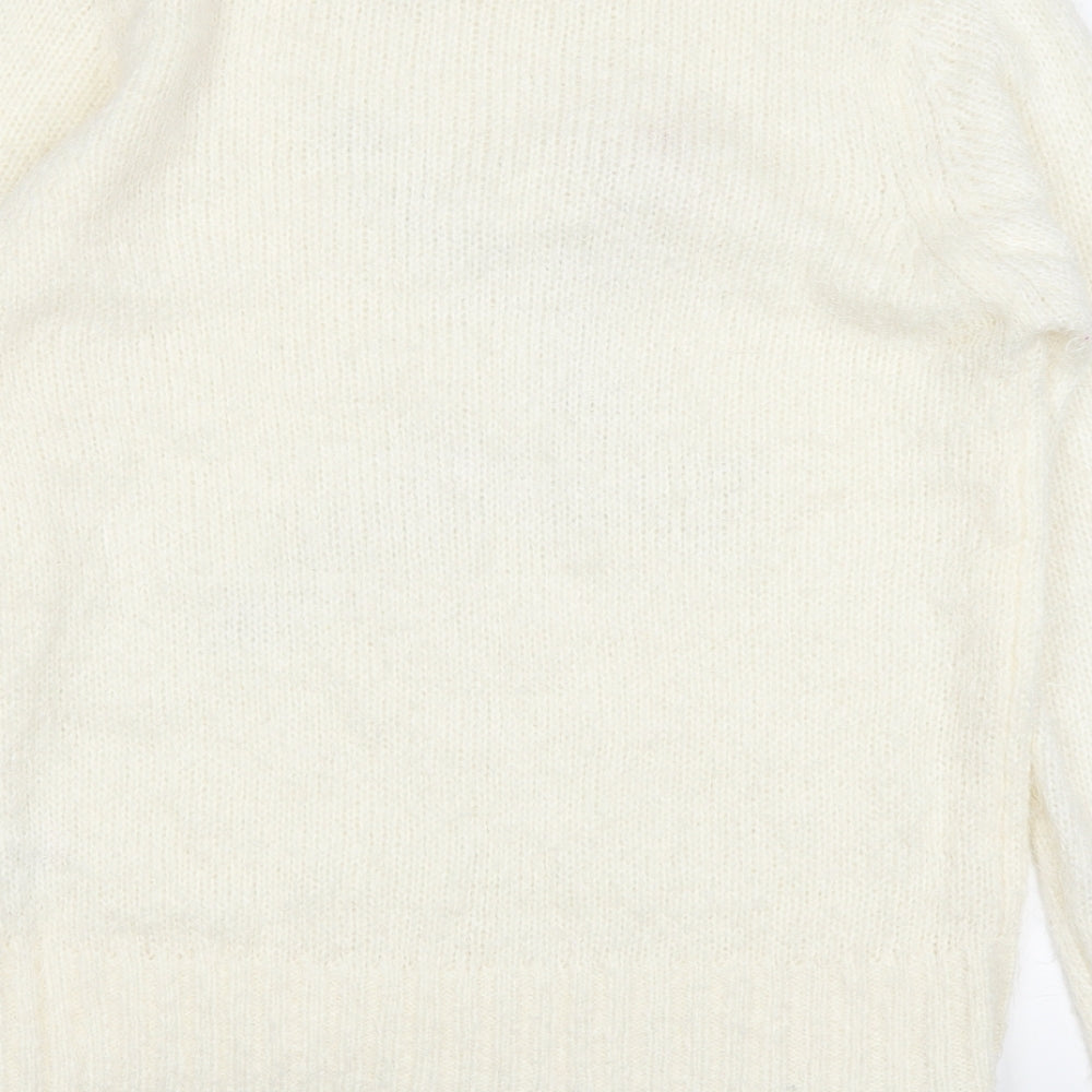 Brave Soul Womens Ivory   Pullover Jumper Size 18  - chrismtas