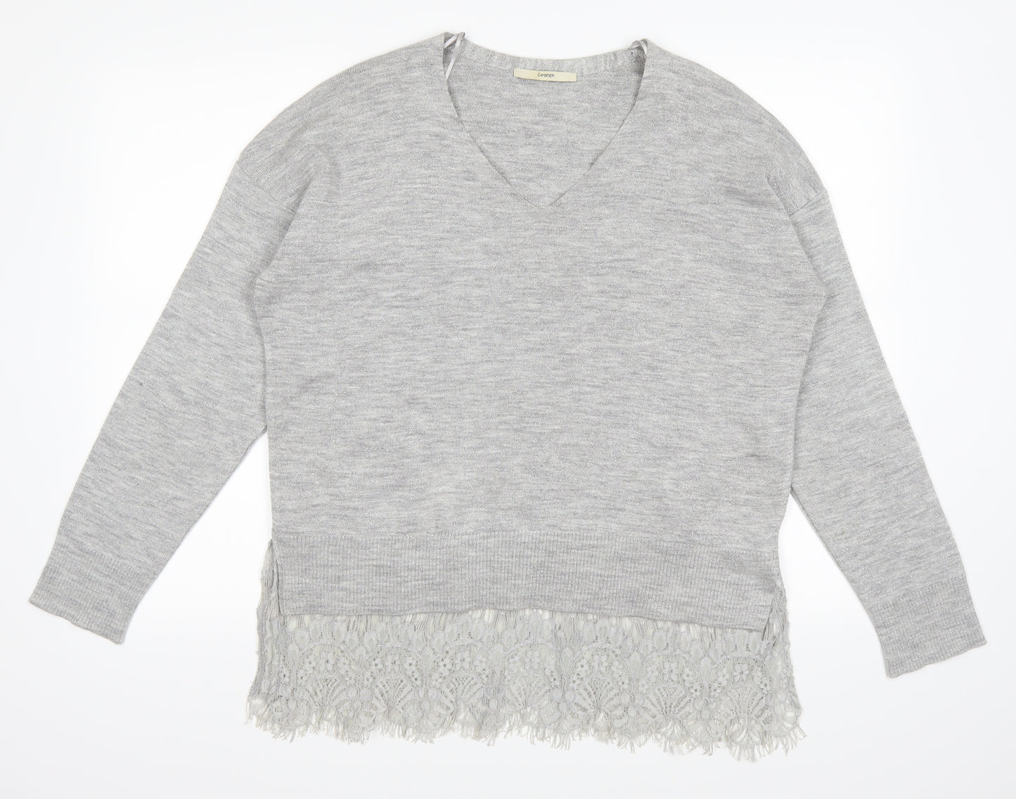 George Womens Grey   Pullover Jumper Size 16
