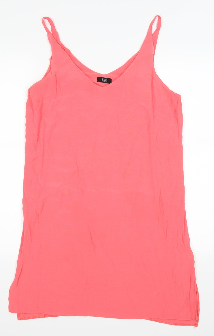 F&F` Womens Pink   Basic Tank Size 10