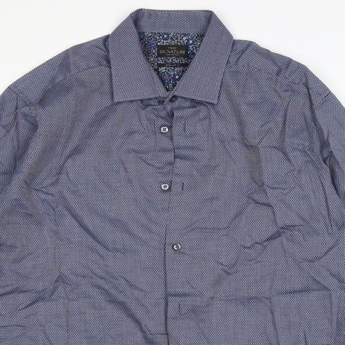 NEXT Mens Blue    Button-Up Size 42