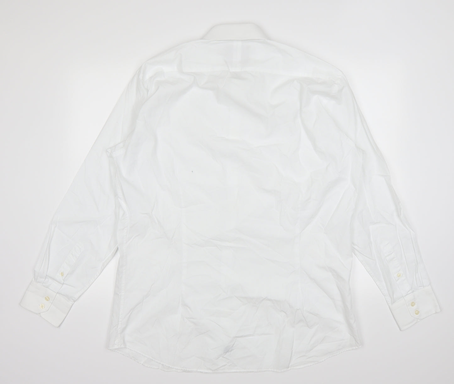 Hawes & Curtis Mens White    Dress Shirt Size 36