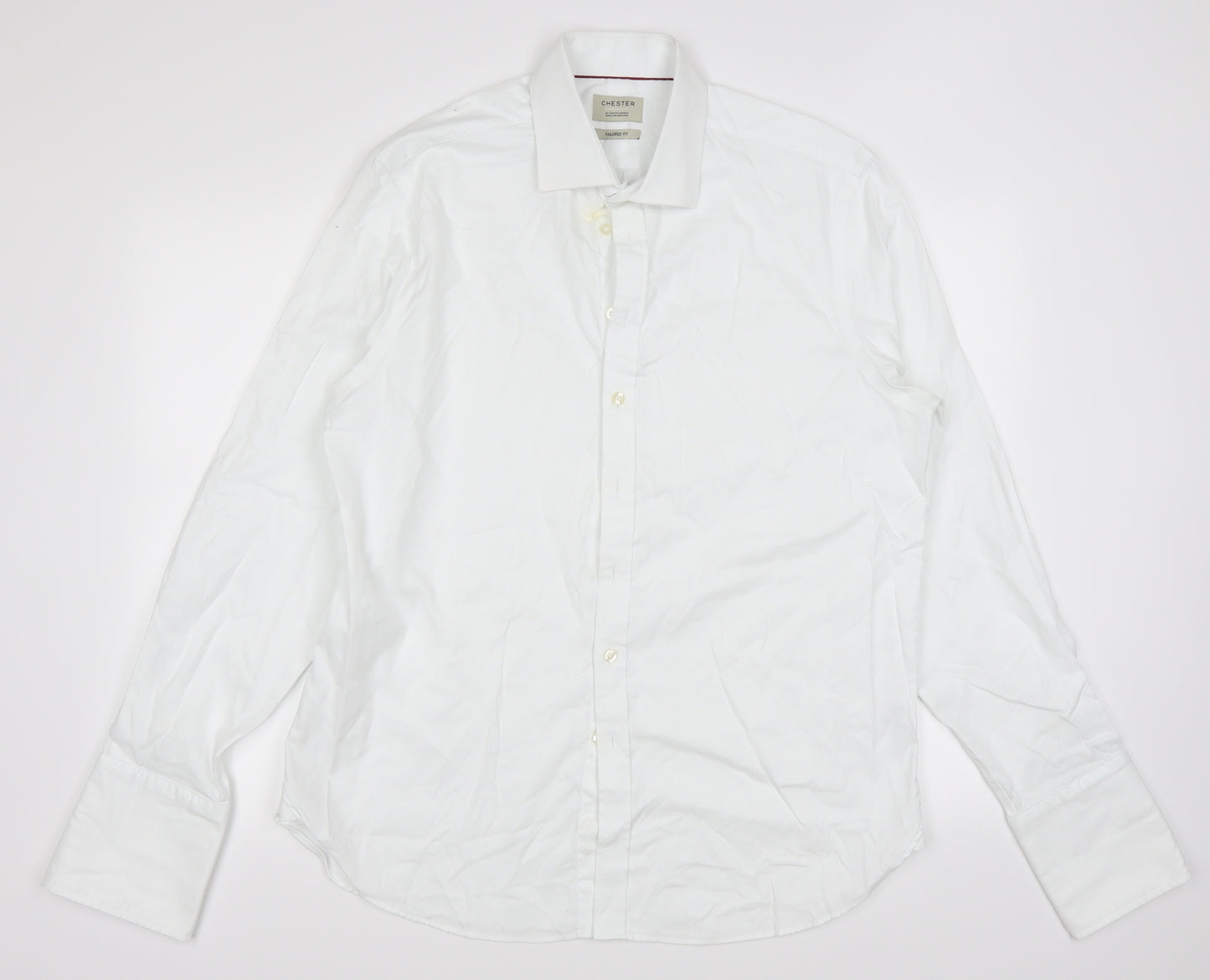 Chester Mens White    Dress Shirt Size 43