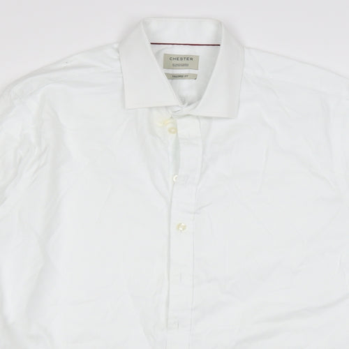 Chester Mens White    Dress Shirt Size 43