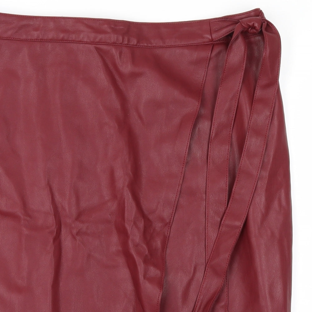 River Island Womens Red   Peasant Skirt Size 16