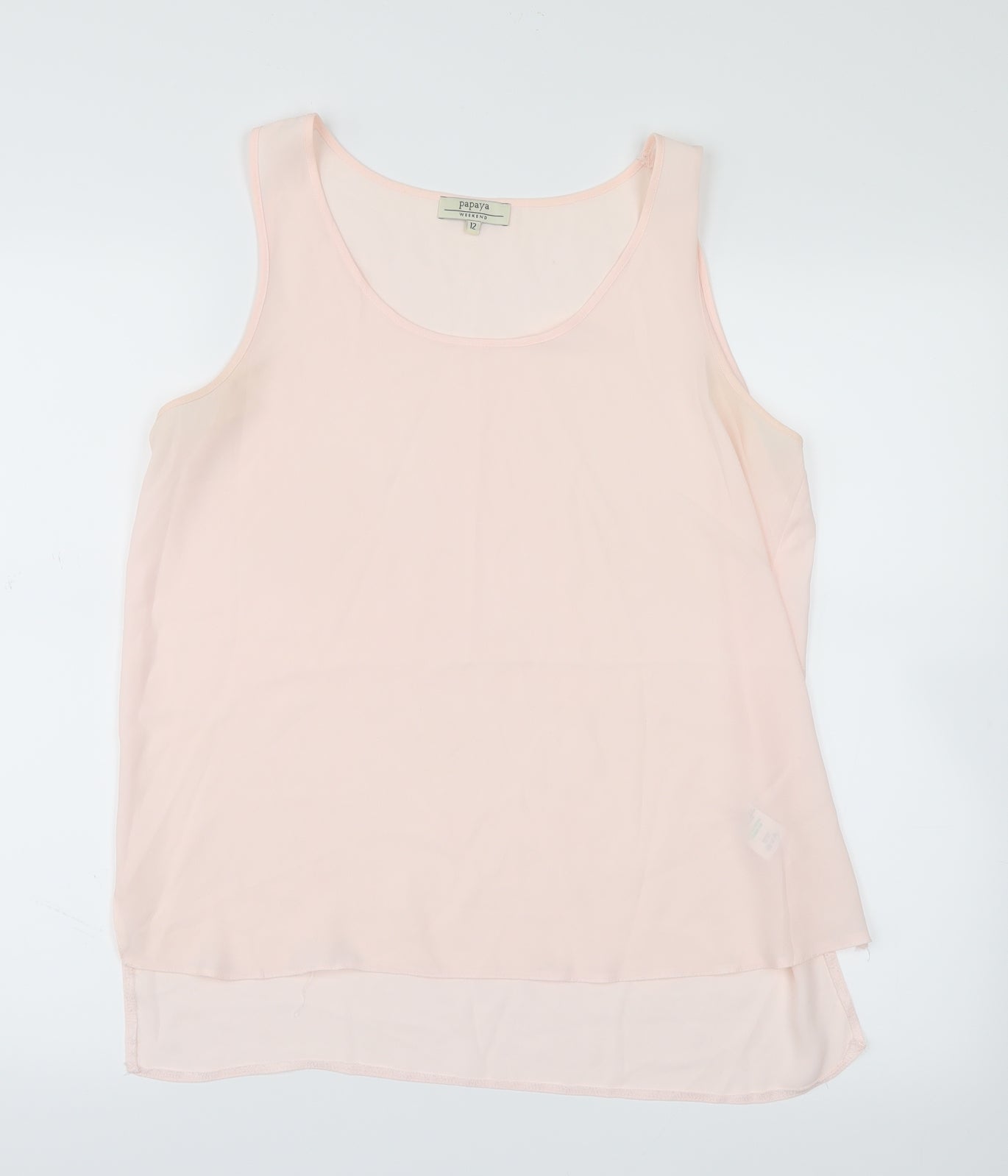 Papaya Womens Pink   Basic Tank Size 12