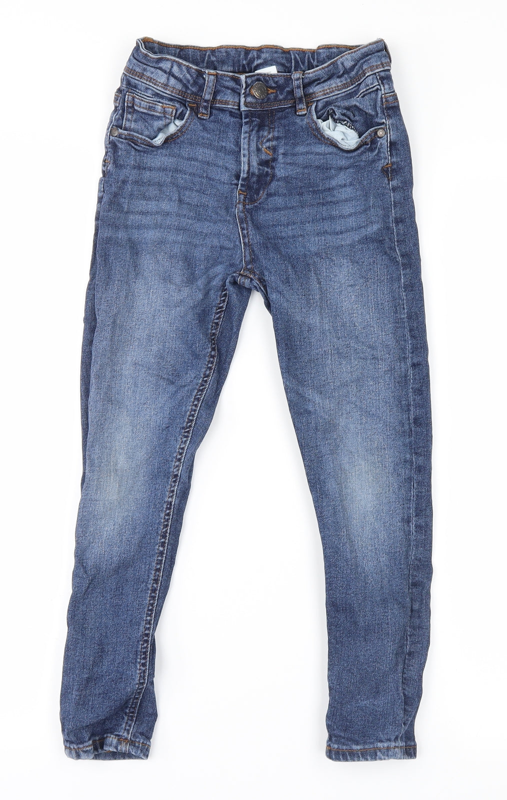 George Boys Blue  Denim Straight Jeans Size 7-8 Years