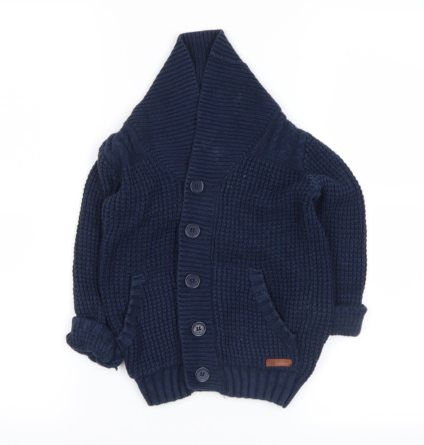 Ben Sherman Boys Blue   Cardigan Jumper Size 3-4 Years
